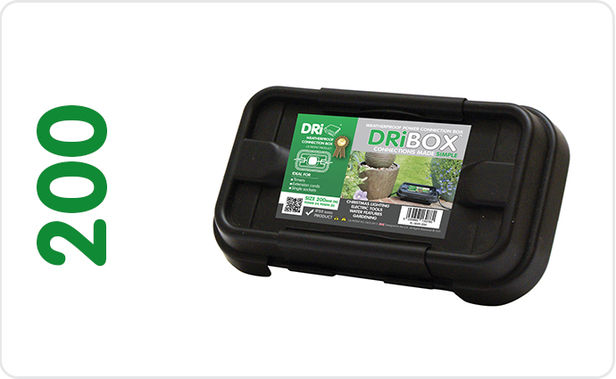 DRiBOX Large Waterproof Electrical Enclosure Box Black 